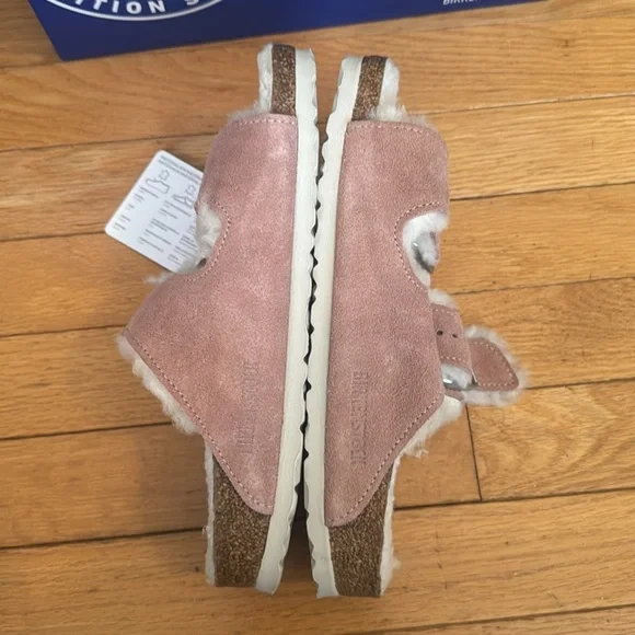 Birkenstock Arizona Shearling Pink Clay Women’s 7 - Picture 3 of 5